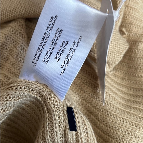 NWT! GAP Women's Tan long Open Front Cardigan. Size large - Picture 7 of 8